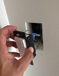 Instalación de dimmer en caja de muro